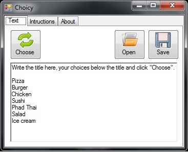 Choicy software